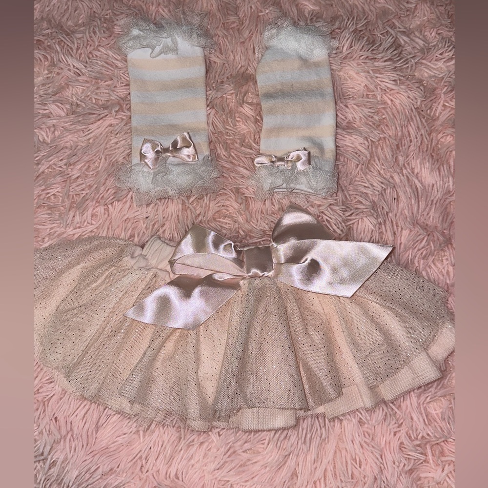 3 month tutu and stockings. Never worn.